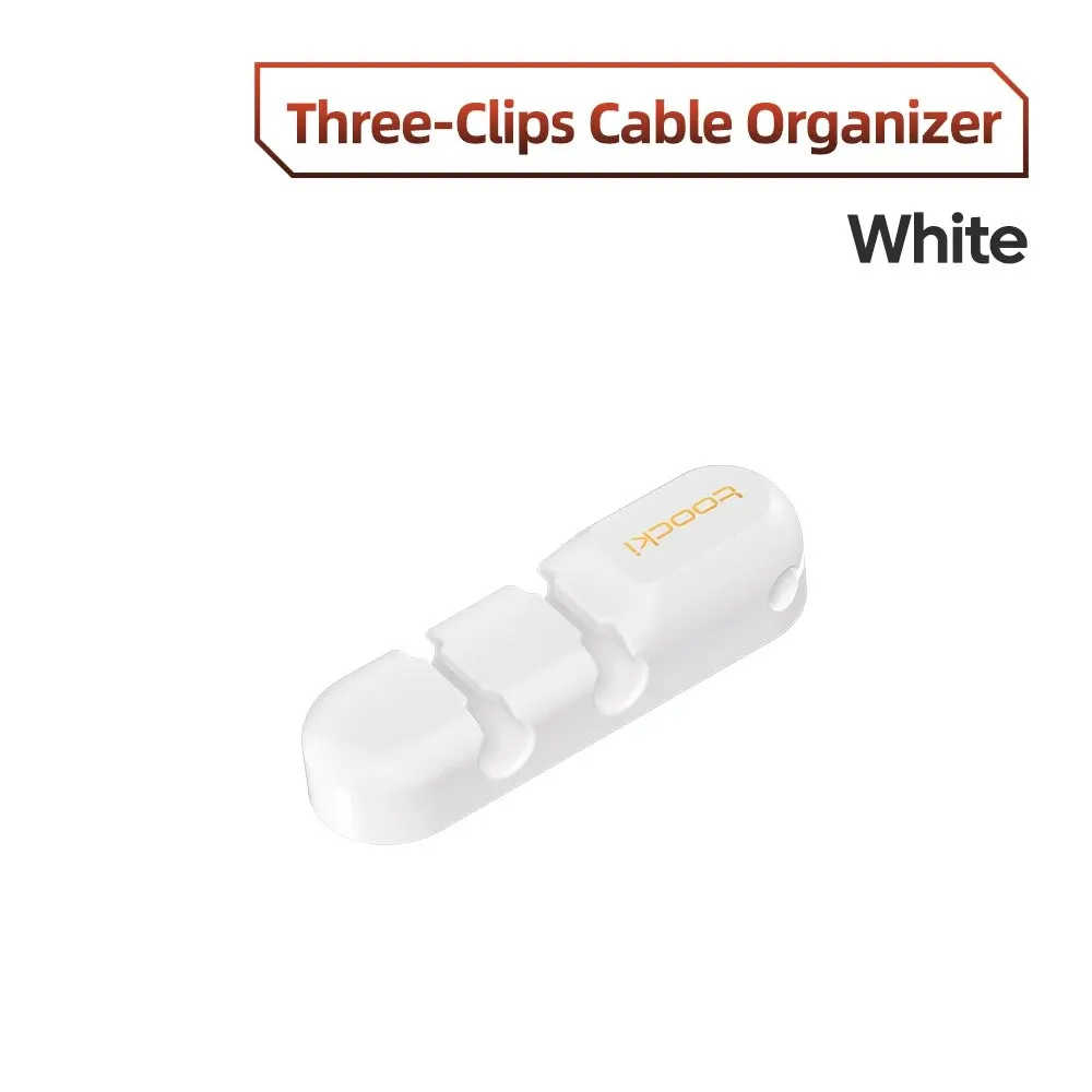 Toocki Kabel Draad Organizer Management 7 Gaatje Houder Usb Desktop Winder Clip Flexibel Voor Muis Toetsenbord Usb Type C Kabel