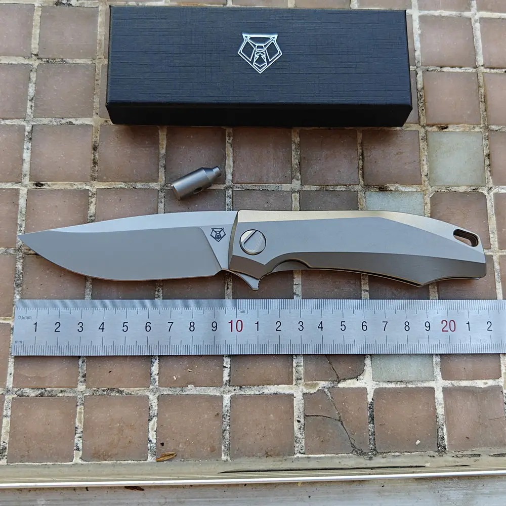 Lei Made Shirogorov Charles Marlowe RKMP Titanium EDC Tool Camp Fruit Outdoor Mark M390 Logo Kitchen Dinner Hike Utility Knife