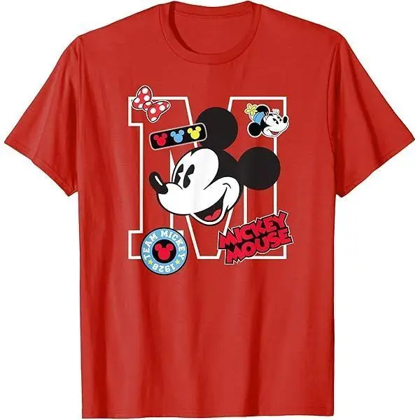 좋은 친구 도널드 덕 미키 디즈니 남녀 공용 루즈하고 편안하며 캐주얼한 순면 티셔츠