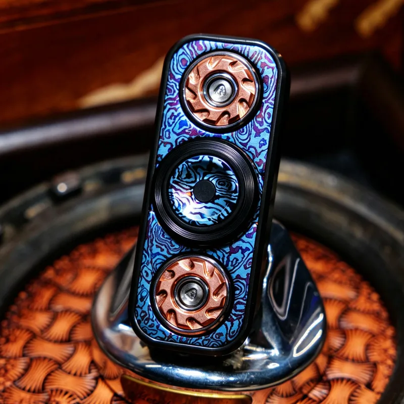 Good Bean EDC Fidget Spinner Subwoofer, Rotor de Dos Hojas, Buckyball, Fidget Spinner Compuesto Multijuego, Juguete Antiestrés