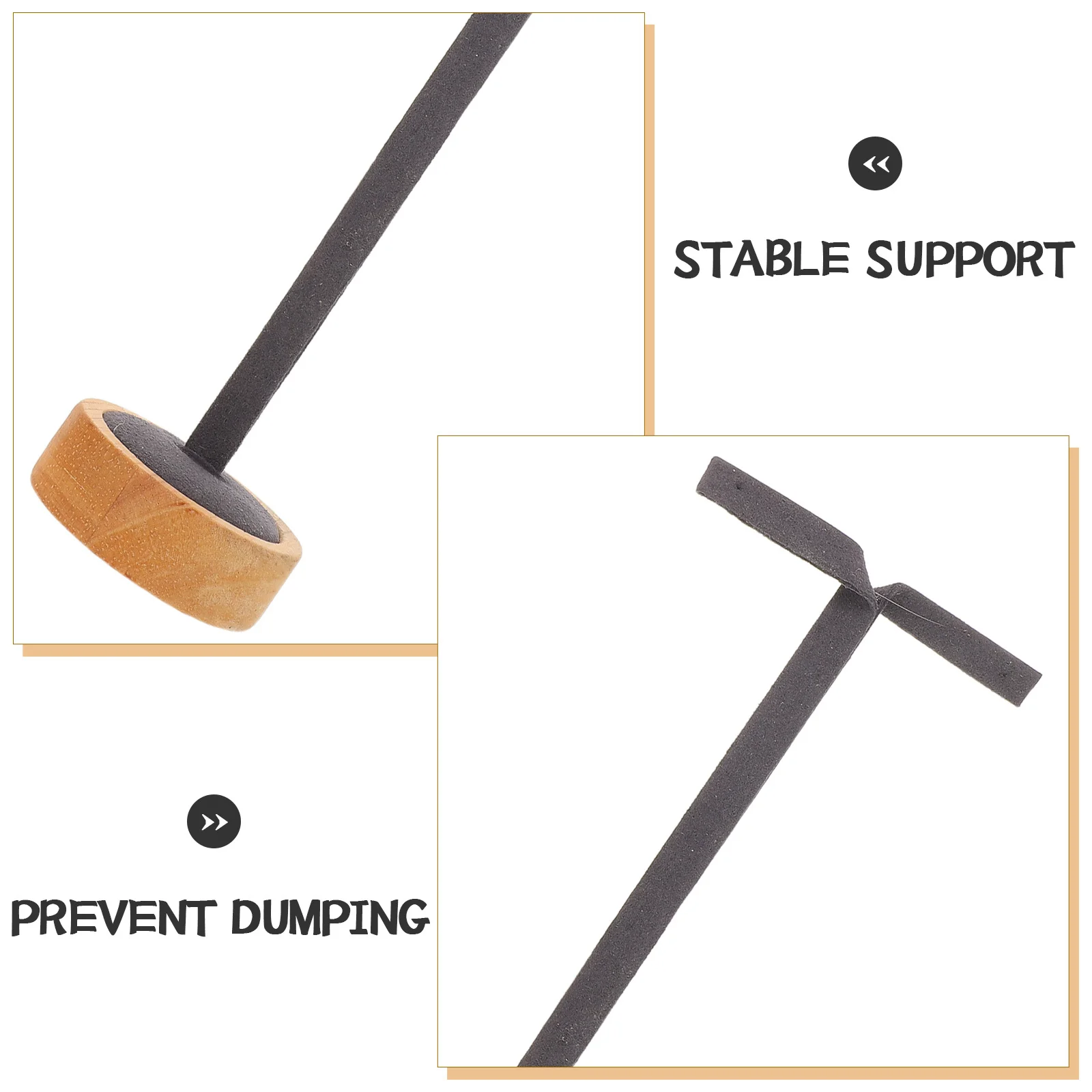 2 قطعة حامل القرط على شكل حرف T منظم عرض المجوهرات قاعدة مستديرة كونترتوب قلادة سوار تخزين الأقراط المنظم #6