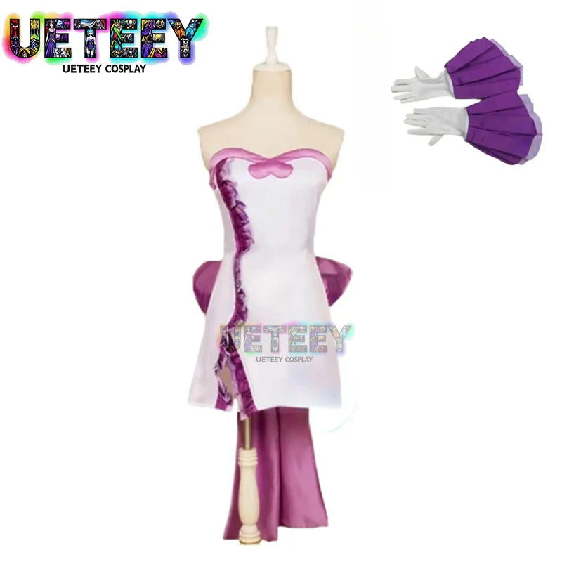

UETEEY Anime Mermaid Melody Pichi Pichi Pitch Caren Noel Dress Cosplay Costume With Gloves Custom Halloween Cos Clothes Gifts