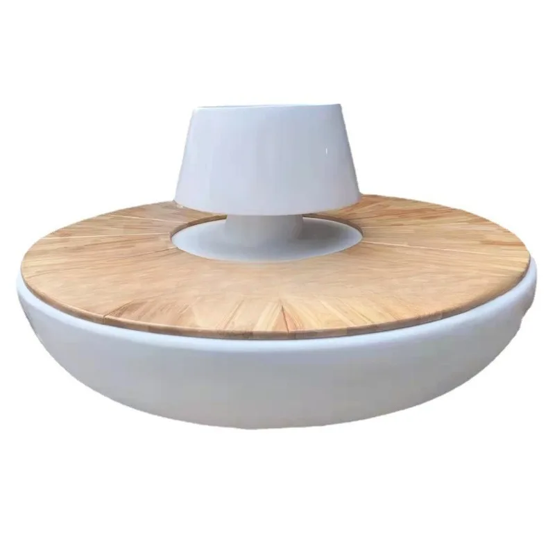 

Shopping mall sales department company leisure tree pool multi-person