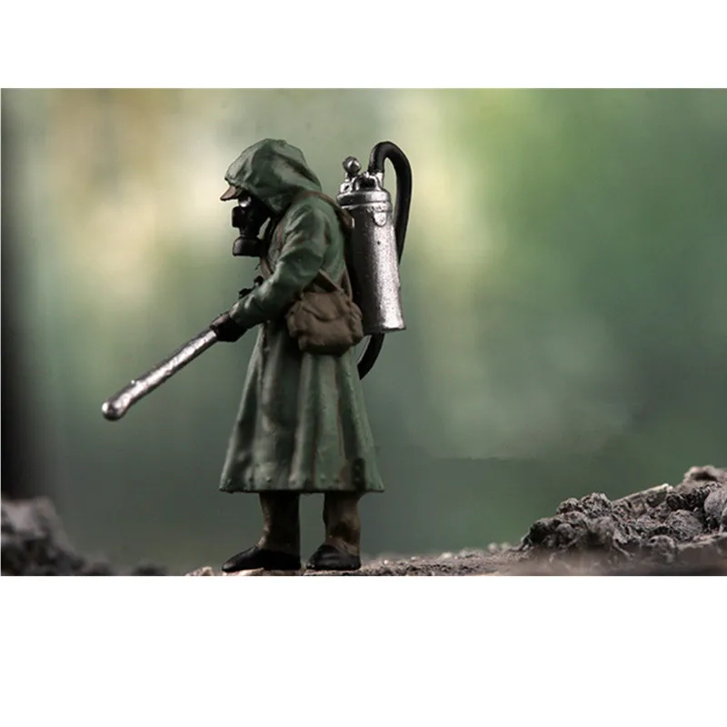 1:72 Scale Model 1 Pcs Realistic Action Figure Chernobyl Biochemical Soldier Dolls Toys DIY Scene Accessory Collection Display