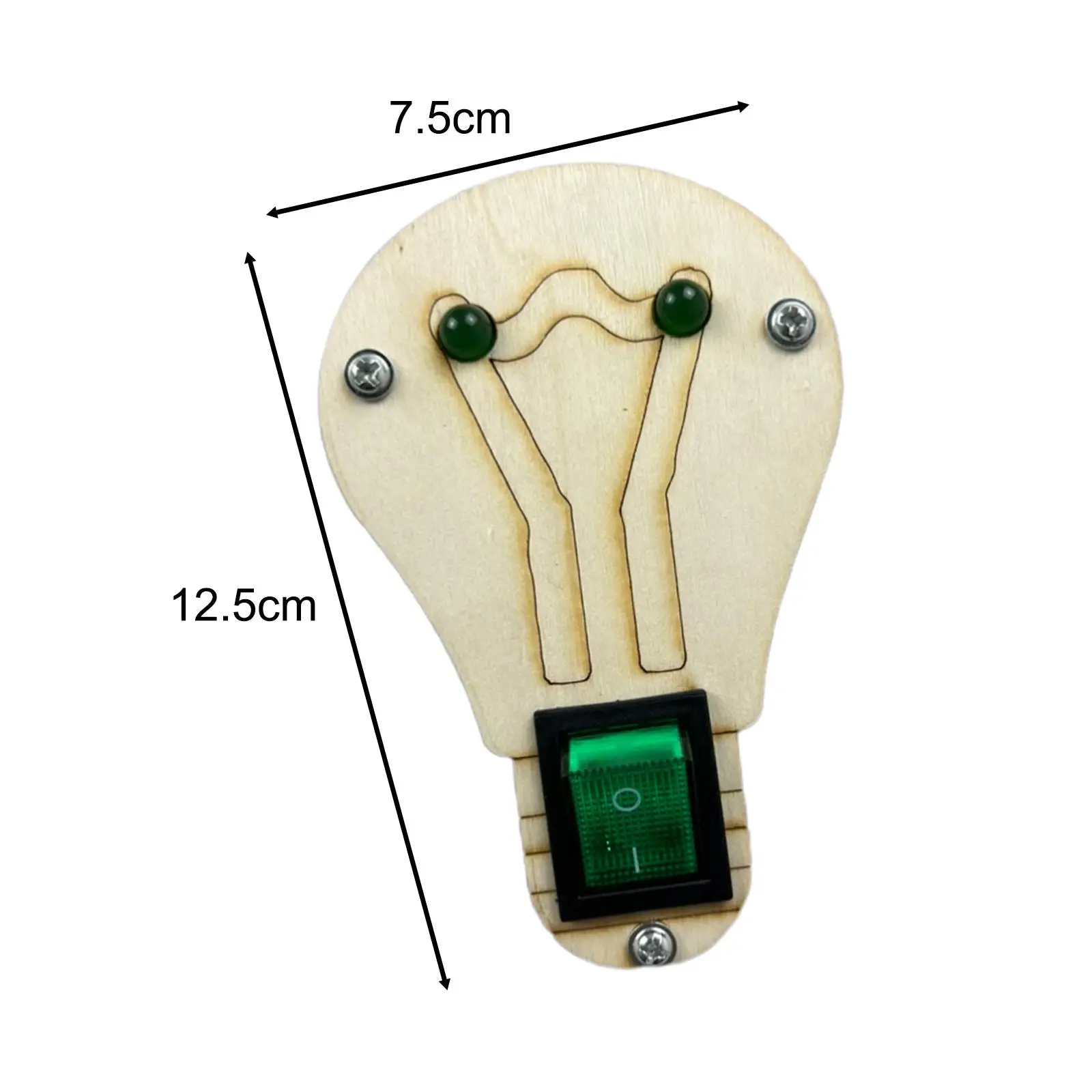 Materiale del bordo occupato con interruttore luminoso a LED giocattolo educativo puntelli didattici forniture regali accessori fai da te per ragazzi ragazze bambini