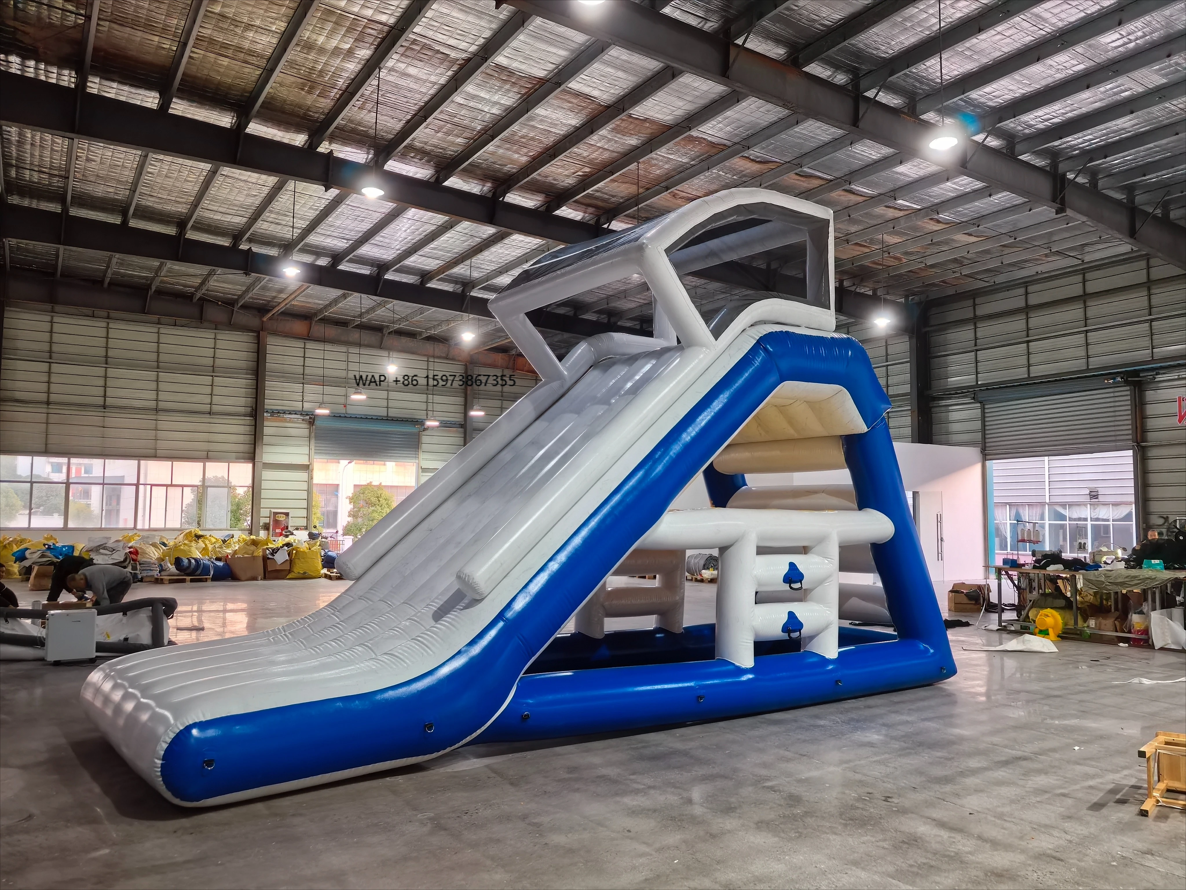 

Factory price inflatable floating commercial grade water slide, inflatable water play equipment, inflatable water slide