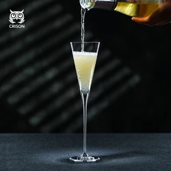 CP8203 CRISON Japanese style crystal Martini cocktail glass Champagne glass Wedding party glass cup 130ml