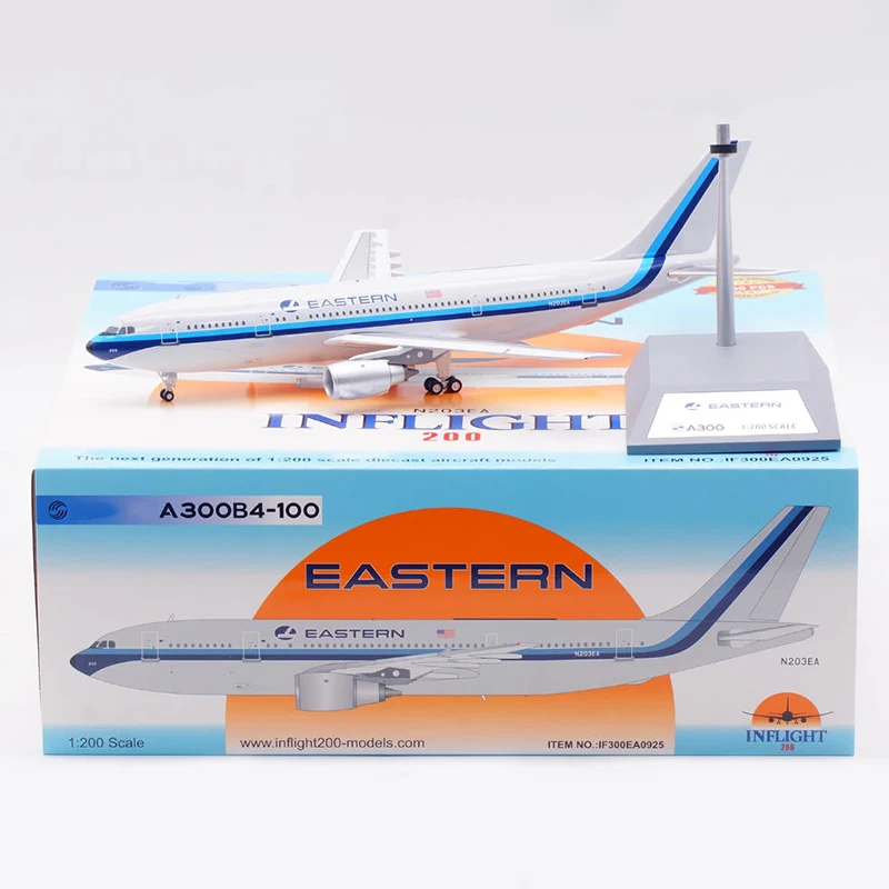 Inflight Diecast 1:200 مقياس الخطوط الجوية الشرقية A300B4-100 N203EA محاكاة الطائرات سبيكة الانتهاء من تذكارية جمع لعبة هدية #2