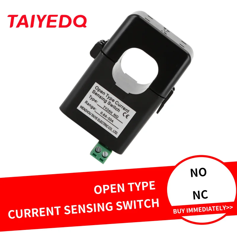 Open Type Current Sensing Switch NO NC Split Core AC Current Transformer JK24H JK24B 50-200A