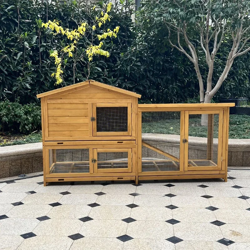 Rabbit cage anti-spray urine luxury double-layer pet rabbit supplies guinea pig guinea pig nest breeding large pigeon cage cat