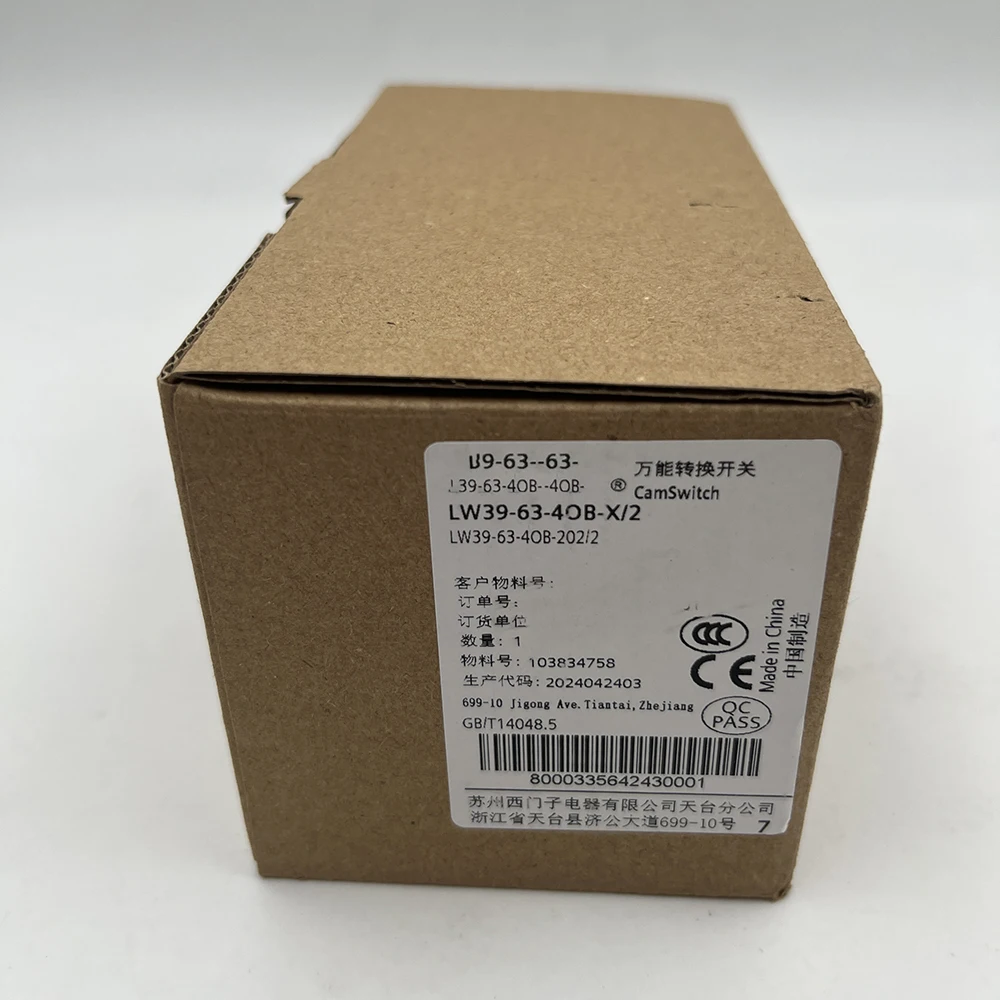 

Industrial Control Product LW39-63-4OB-202/2 LW39 Ui690V 63A For SIEMENS CAM Switch