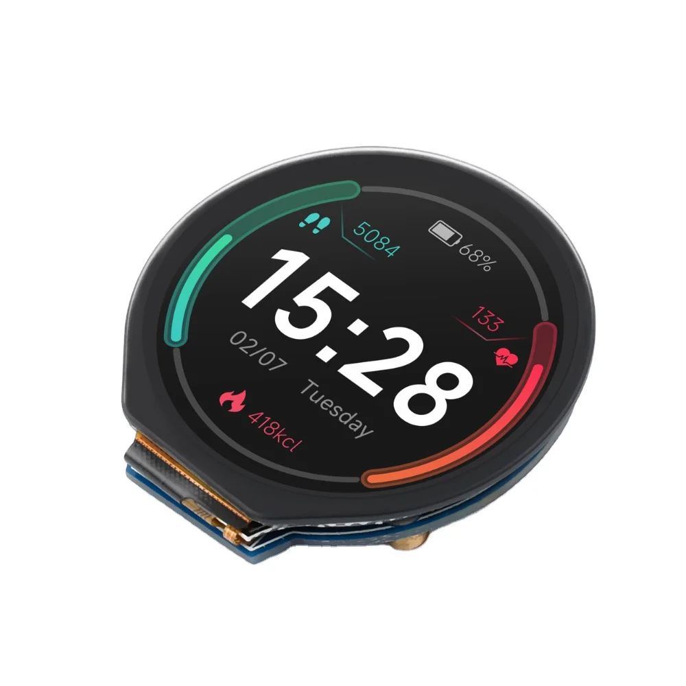 1.28inch Touch LCD Waveshare Round LCD Module Touch Panel 240x240 Resolution IPS SPI And I2C for Raspberry Pi Pico Ardruino