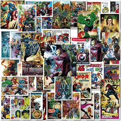 10/50/100Pcs Disney Comics Marvel Stickers Scrapbooking Vintage Decal Superheroes Stickers Spiderman Hulk Loki Thanos Gift Toy