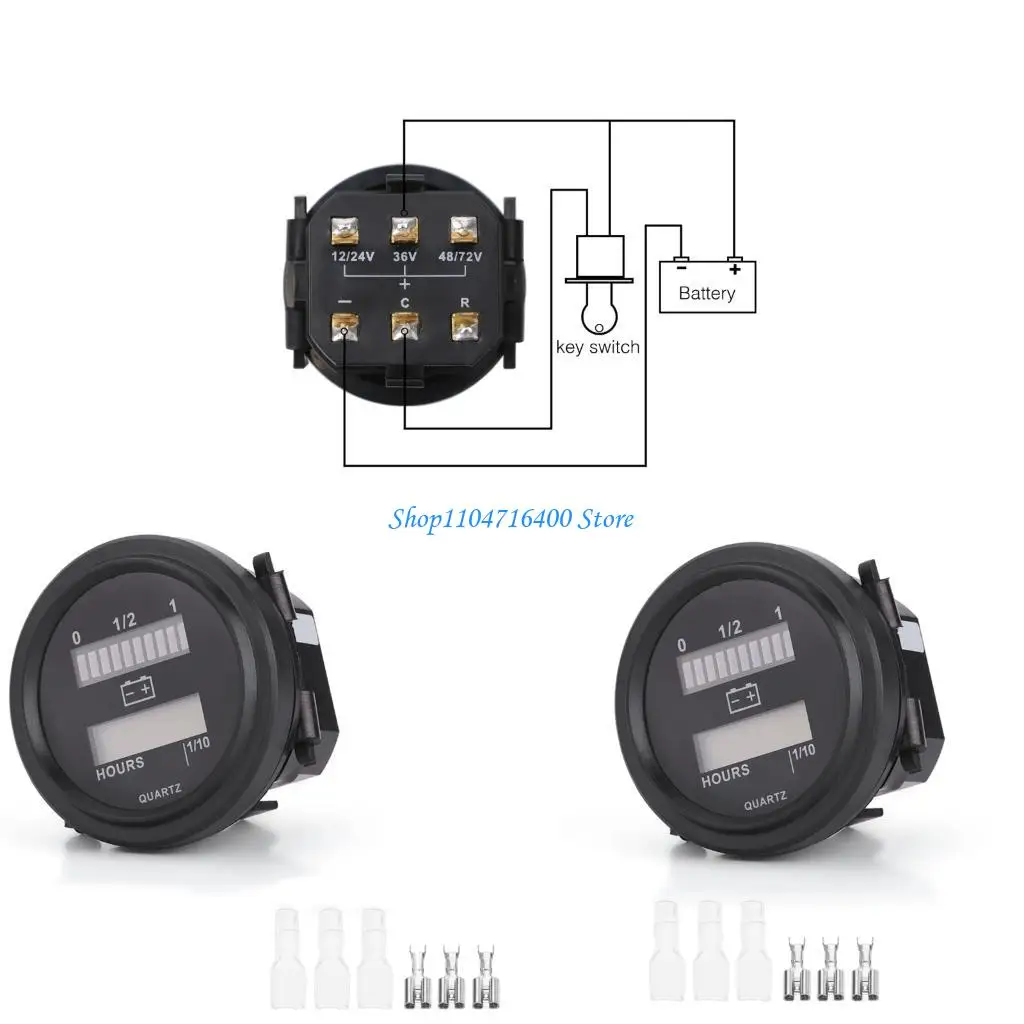 

Y1GD 12V-72V Индикатор батареи индикатор батареи для лодок для лодок вилочные погрузчики для гольф-тележек