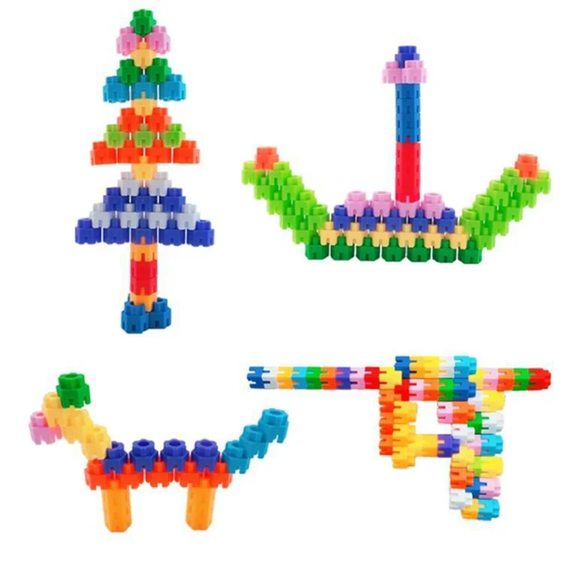 Hexagonal Building Blocks For Kids Colorful STEM Building Toys Assembling Splicing Creative Building Blocks Educational Toy