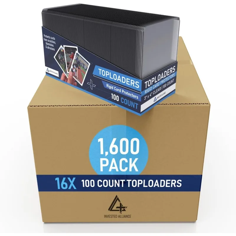 Premium 20PT - 360PT Top Loaders for Cards | Hard Card Sleeves. Baseball Card Protectors. Trading Card Top Loader.