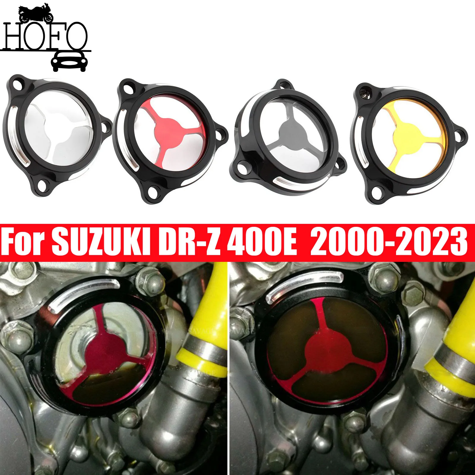 

Motorcycle Engine Oil Filter Cover Cap For SUZUKI DR-Z 400E 2000-2023 DR-Z 400 2000-2004 LT-Z 400 2003-2014