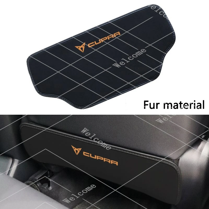1pc Car Anti Kick Pad Seat Back Protector Anti Dirty Mat Styling For Seat Cupra Ateca Born Leon IBIZA Raval Formentor valve core