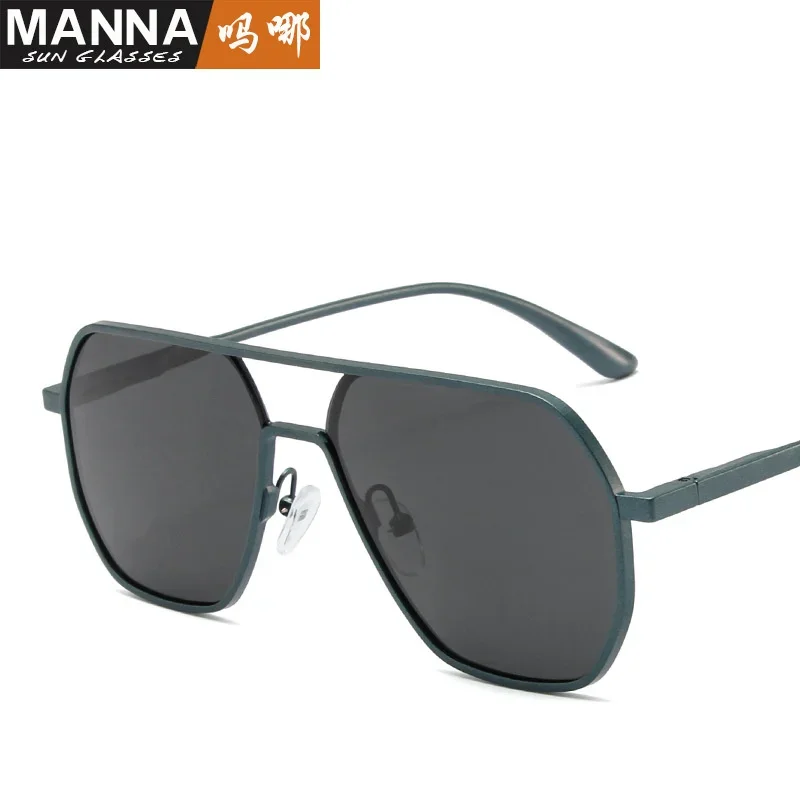 نظارات شمسية مستقطبة شخصية للرجال، نظارات شمسية مربعة مضادة للأشعة فوق البنفسجية، نظارات Tiktok Net Red