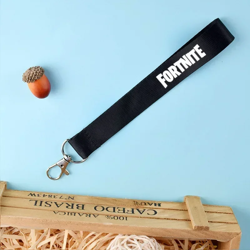Fortnite Kids Mobile Phone Hang Rope Keychain Pendant Hang Buckle Kids Key Chain