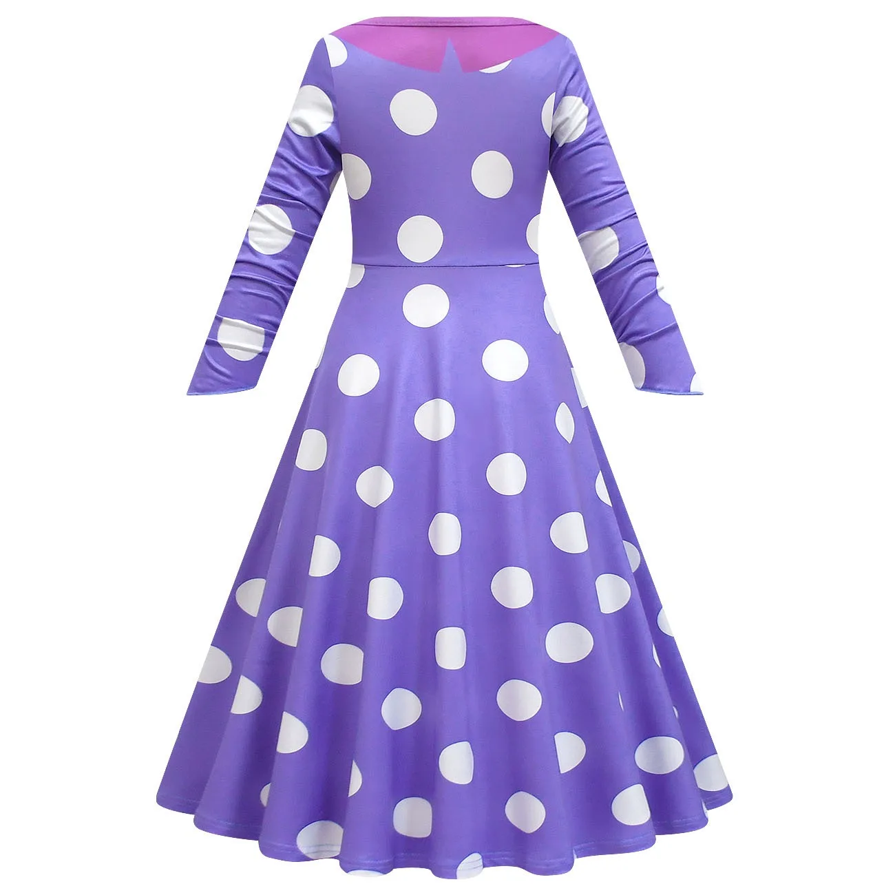 Girls cosplay I-inside-out 2 envy Long Sleeveless Baby Evening Dress Teenage Girls Dance Princess Dress kids halloween costume