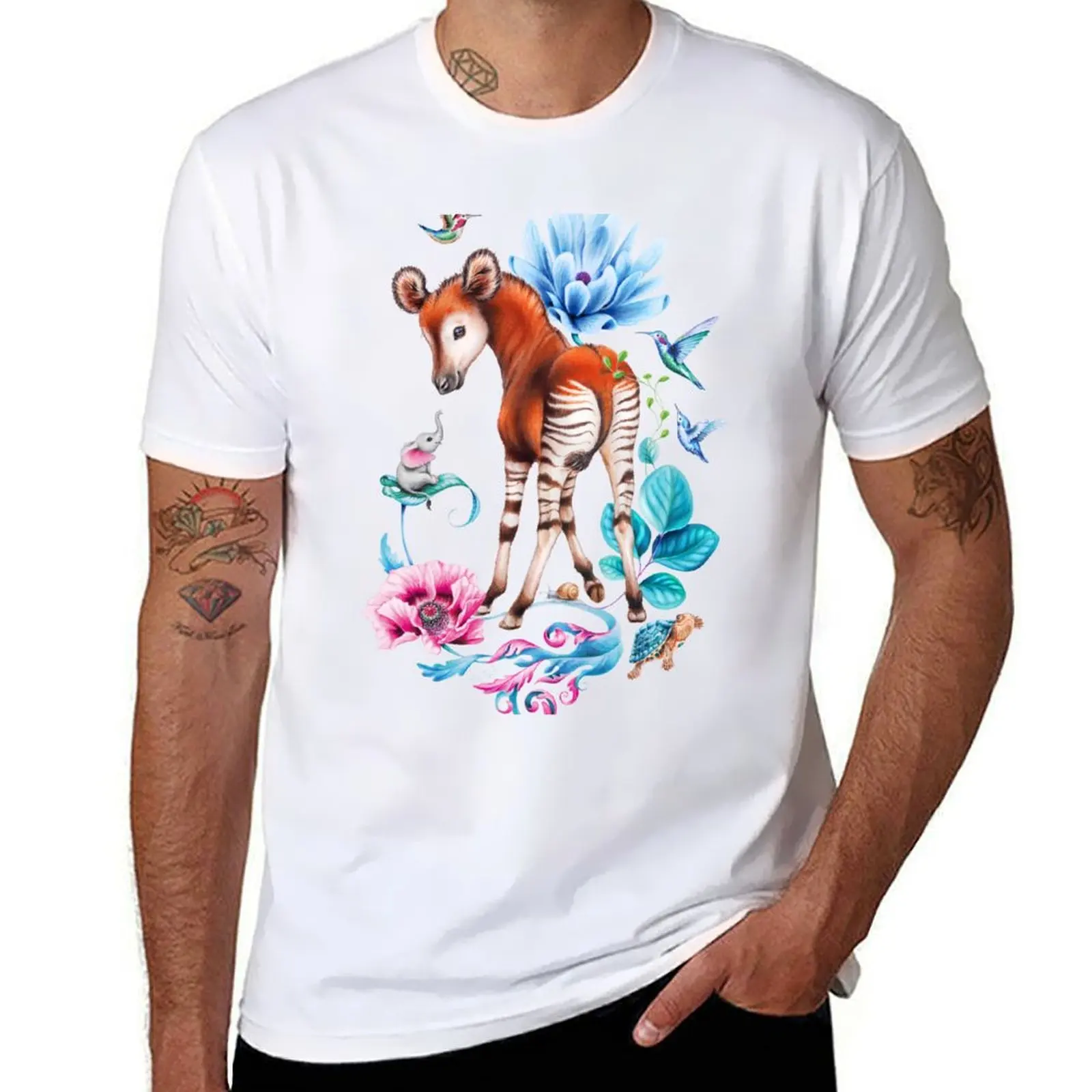 

man t man Young cotton t T-Shirt shirt okapi prints with Maria shirts for Tiqwah t by shirts plain
