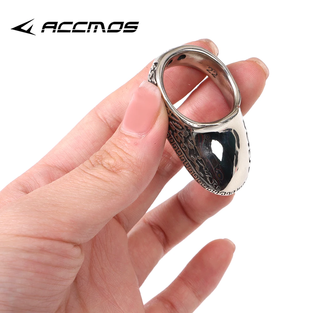 Archery Thumb Finger-Handmade Traditional silver Archery Thumb Ring Finger Protector 18-24mm