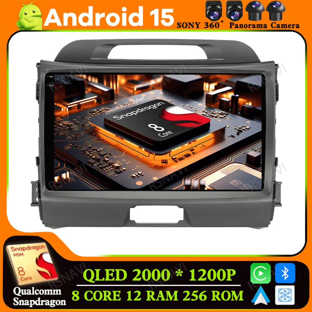 

Android 15 for KIA Sportage 2010 2011 2012 2013 2014 2015 2016 Viedo Player 5G WIFI Head Unit GPS DSP DVD 4G LTE Qualcomm Stereo