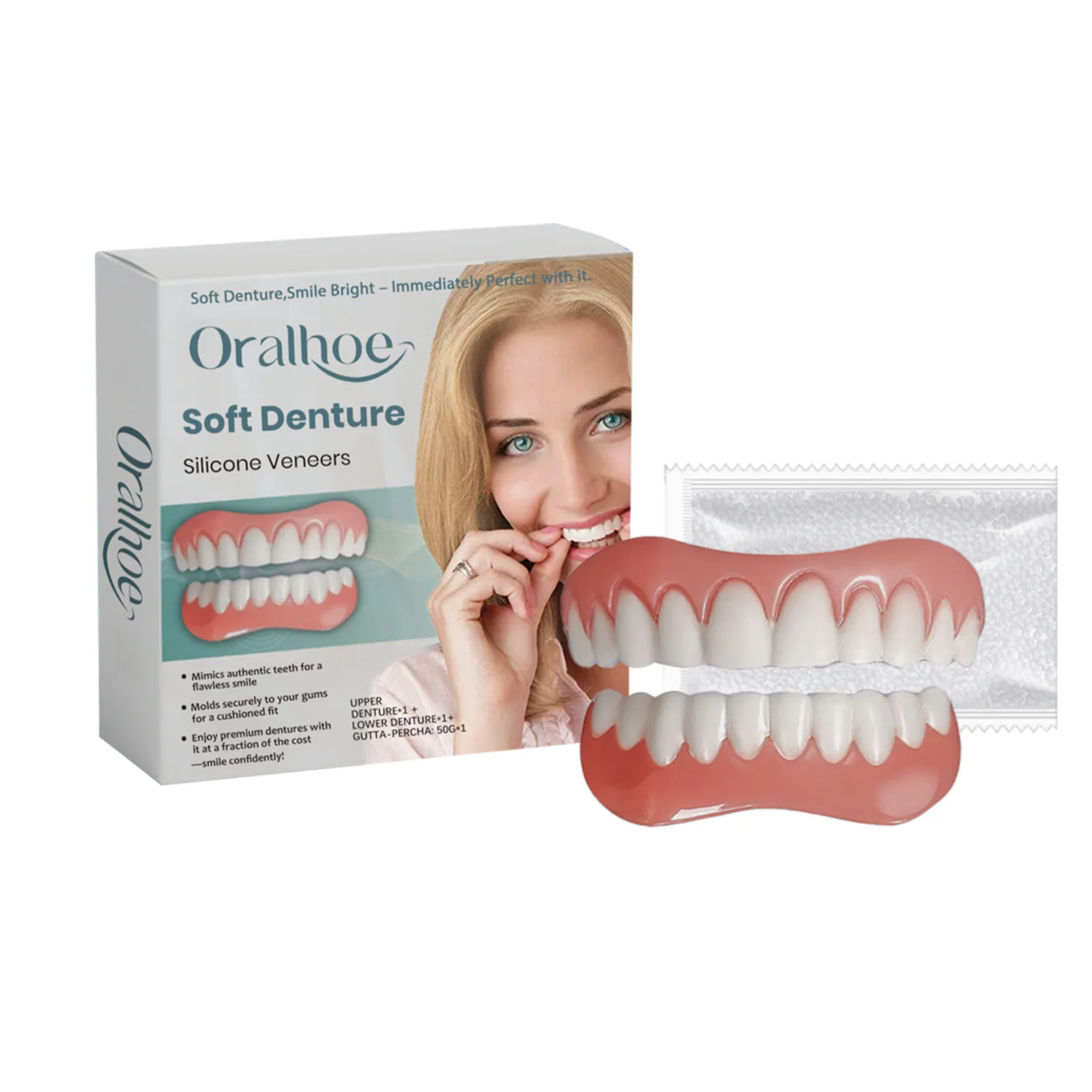 Oralhoe Temporary Tooth Filling Kit - Natural Look Gap Repair Set
