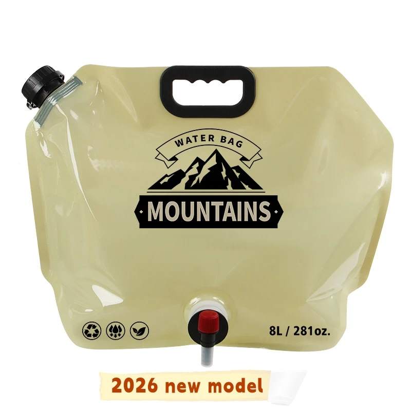 5L/8L/10L Portable Water Bag Folding Bucket Water Container Jug Bottle Pouch Outdoor Travel Camping with Handle Camping Supplies image 5