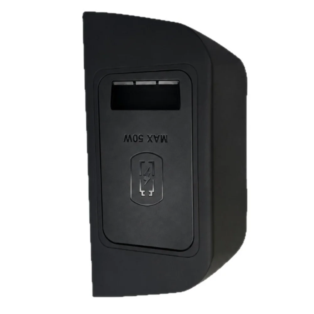 50W Wireless Charging Pad for Mercedes-For For V300 2024 2025 Center Console Mount Compatible with Qi-Enabled Smartphones