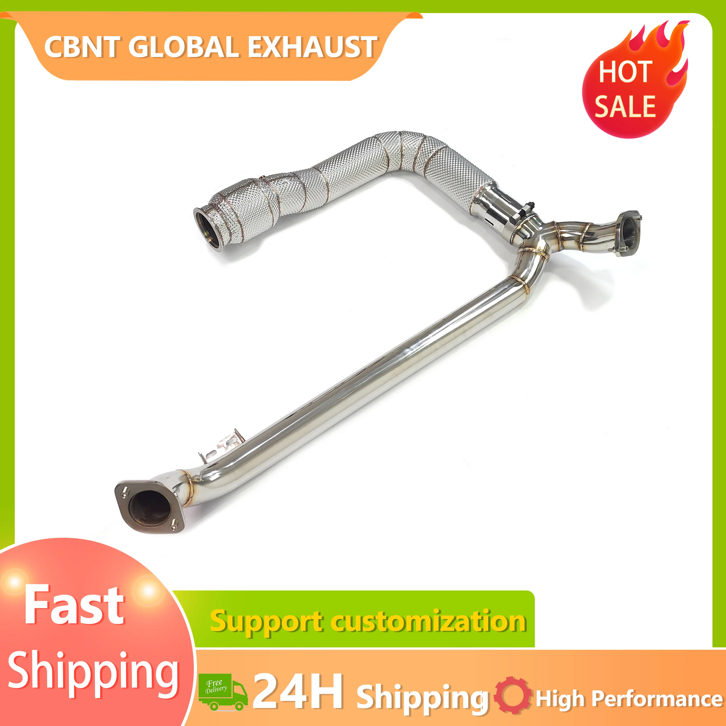 

CBNT Unleash Hidden Power & Refined Sound High Flow Sport Downpipe Porsche 718 Boxster/Cayman 982 2.0T 2.5T Exhaust System