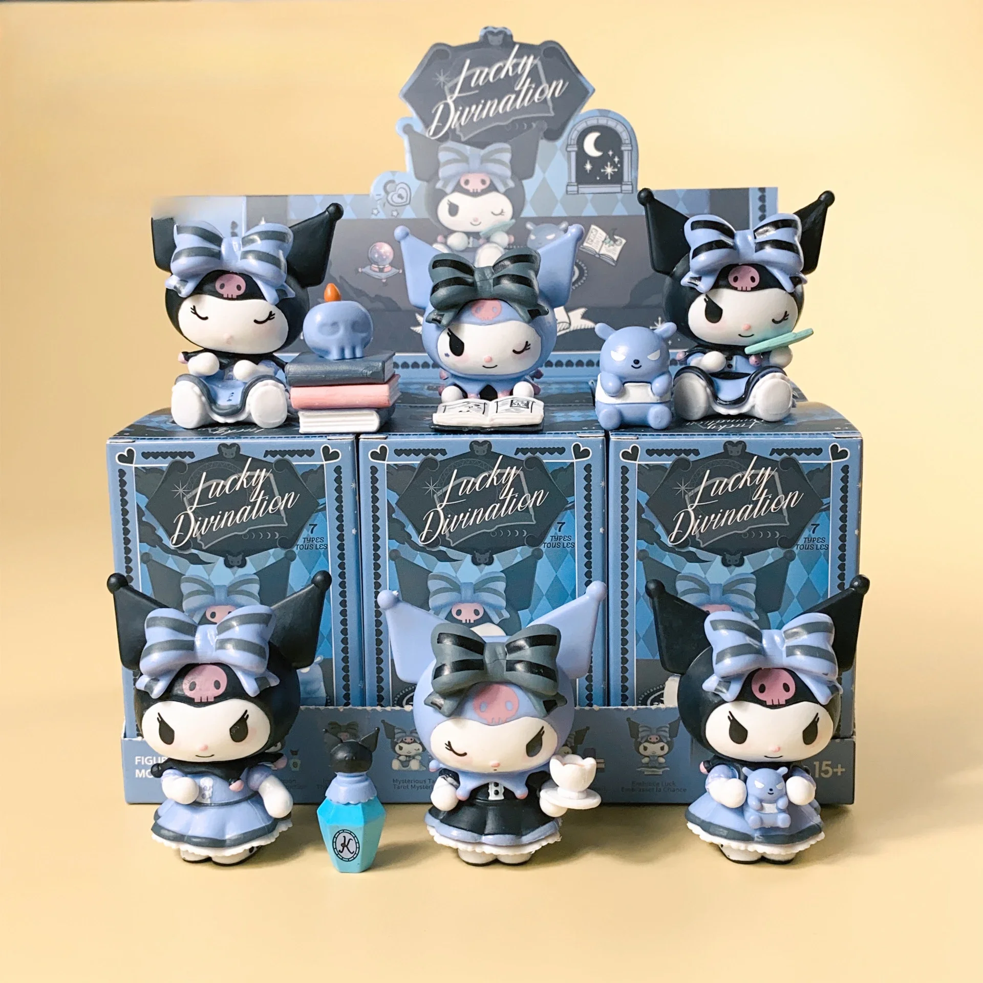 

Sanrio Kuromi Cinnamoroll My Melody Cute Cartoon Blind Box Room Decorations Cute Fairy Tale Themed Toys Kids Birthday Gifts