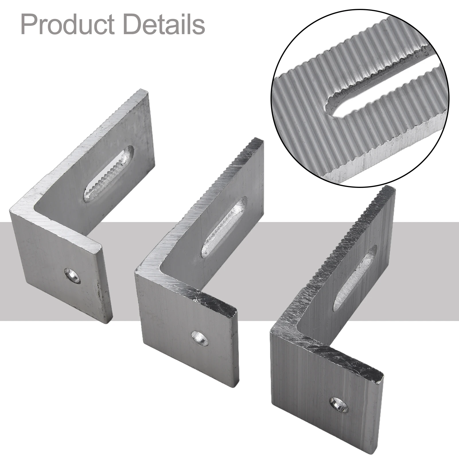 48 PCS Aluminum Alloy Solar Connector 90 Degree Angle for PV Aluminum Rail Cross Connection Supporting Reliable Solar Assemblies