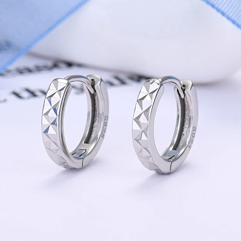 High Quality Woman's 925 Sterling Silver Jewelry New Hoop Earrings