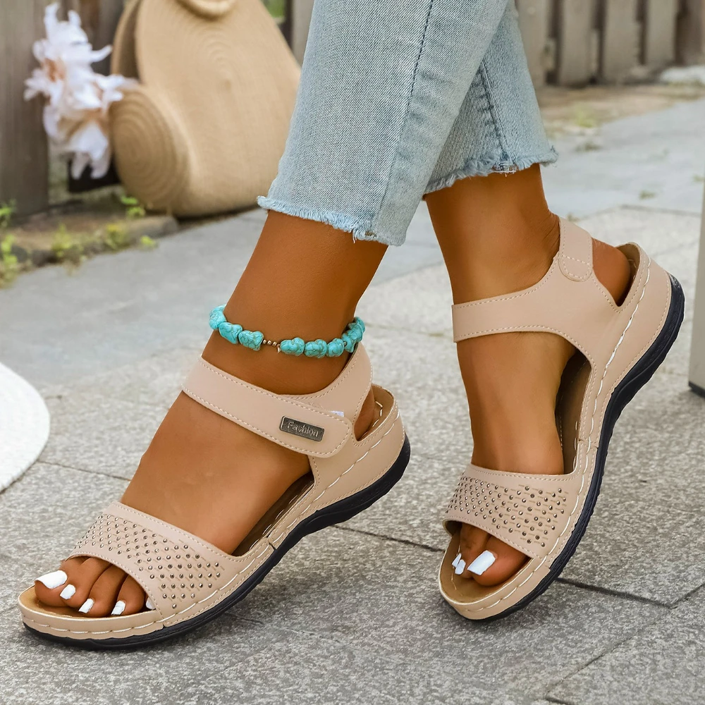 2025 Nieuwe dames zomermode sandalen Mode casual ronde neus Wedge Fish Mouth sportsandalen voor dames