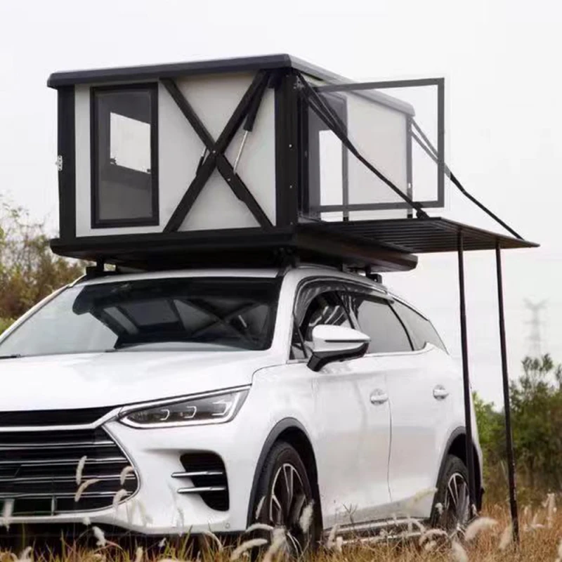 Factory Direct Electric Hard Shell Rooftop Remote Control Car Roof Top Tent For SUV Camping 4