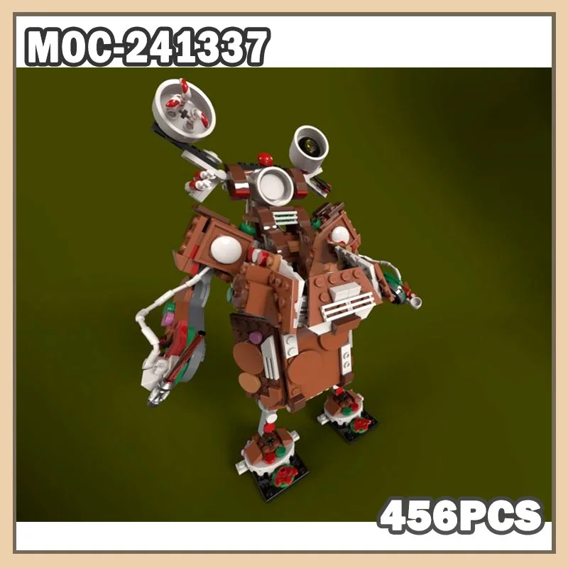 MOC-241337 Gingerbread Building Block Space War Series Hot Movie Christmas Gift Creative Bricks Gingerbread Robot 456PCS