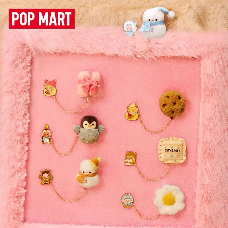Pop Mart Pop Bean Fluffy&Cozy Series Magnes na Lodówkę Blind Box Dekoracja Lodówki Kuchennej Kolekcjonerski Mystery Box Modna Zabawka Prezent na Nowy Rok