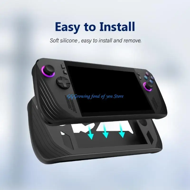 

H9EB Case for Rog Protective Case Silicone Cover Sleeve for Game Console Host