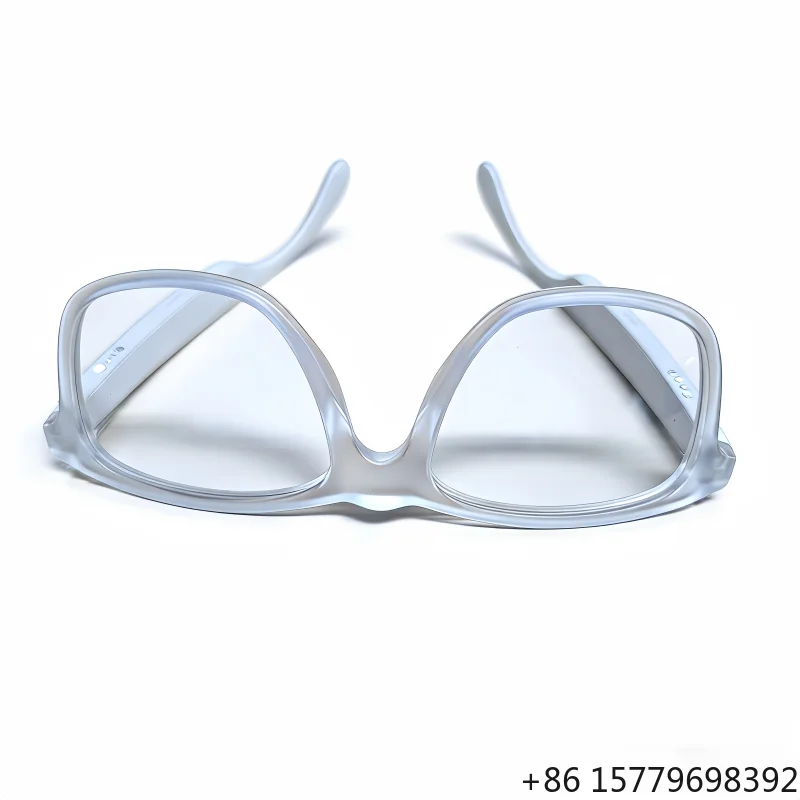 

Smart Bluetooth AI Glasses Fashion Brown Anti-blue Light White Frame White Temple Music Sunglasses