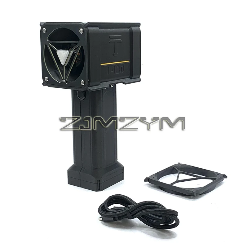 휴대용 덕트형 터보팬 64mm 브러시리스 모터 1.4kg 추력 제트 팬 400W 전력 먼지 블로워 무단속 속도 조절 청소 도구