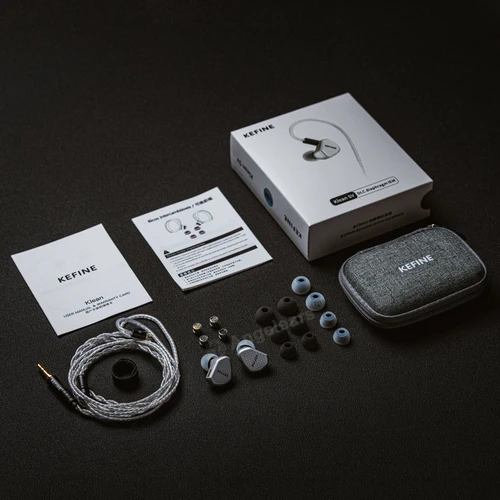 Imagen 2 del producto Angelears Kefine Klean SV Auriculares Intrauditivos Hi-Fi con Diafragma DLC de 10 mm, Controlador Dinámico, Boquillas y Cable SPC