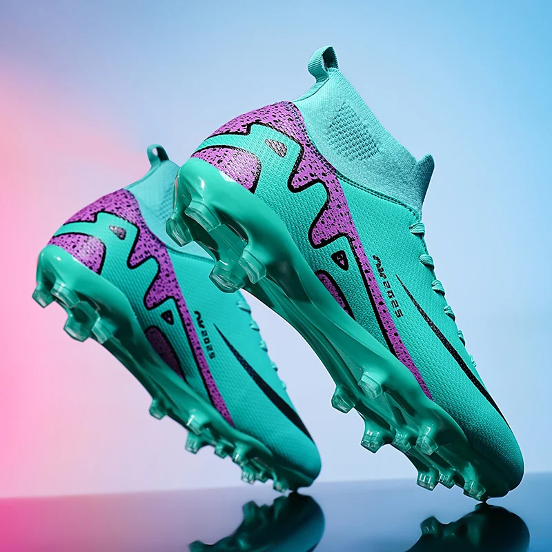 Men Football Shoes Society Cleats Soccer Shoes Professional Fast Sports Football Field Boots Training TF/FG Sneaker High Quality