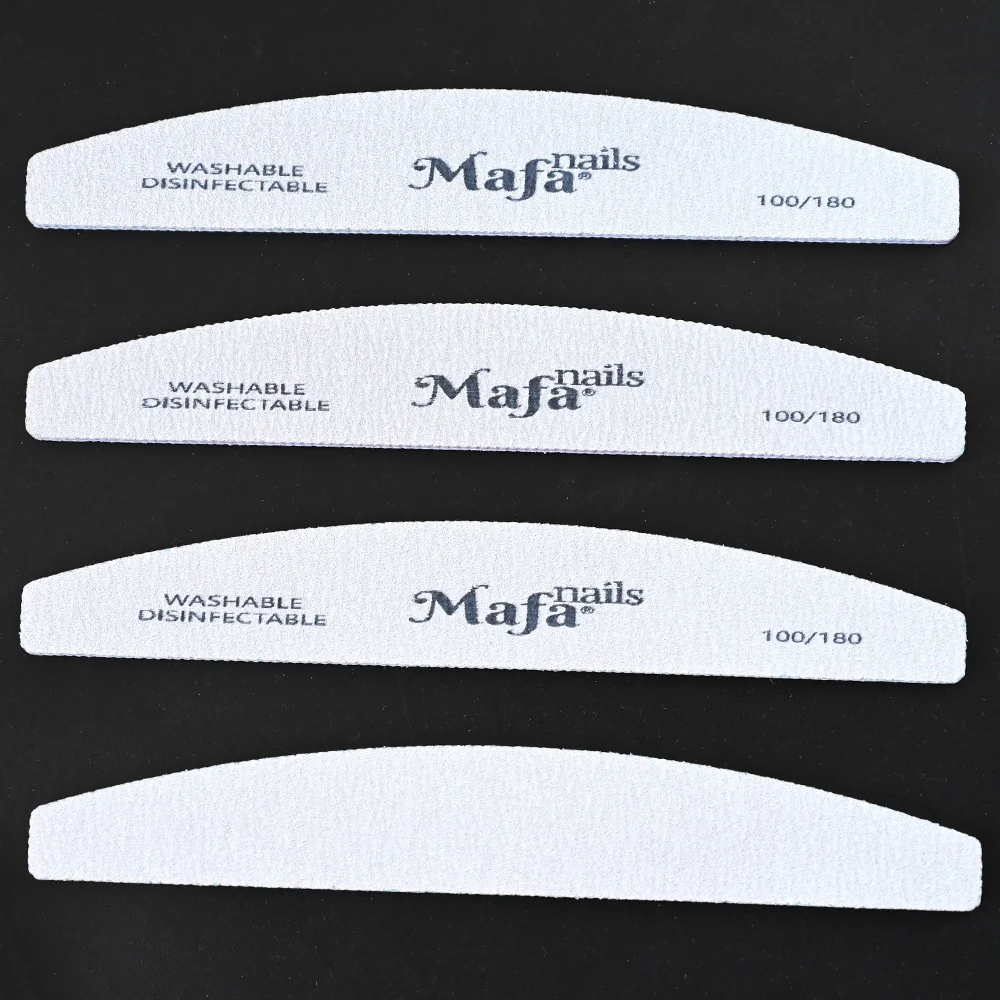 10pcs 100/180 Fingernail Block Buffer Files Double Sided Nail Polishing Files Sanding Strip Rubbing Strip Manicure Pedicure Tool