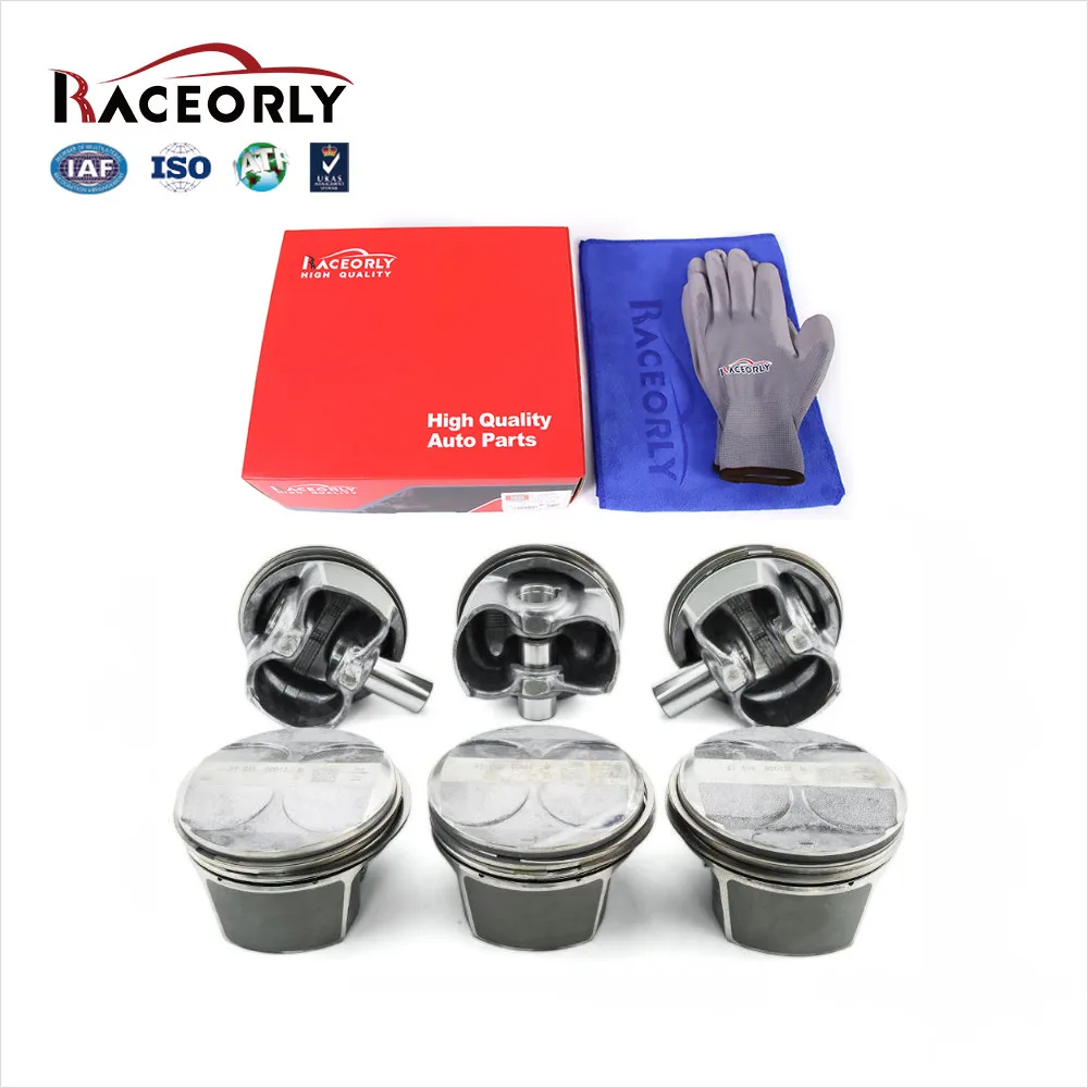RACEORLY Pistons Rings Φ88m For Mercedes-Benz C300 E280 E300 S300 2.5L 3.0L M272 2720301018, 2720304017, A2720301018
