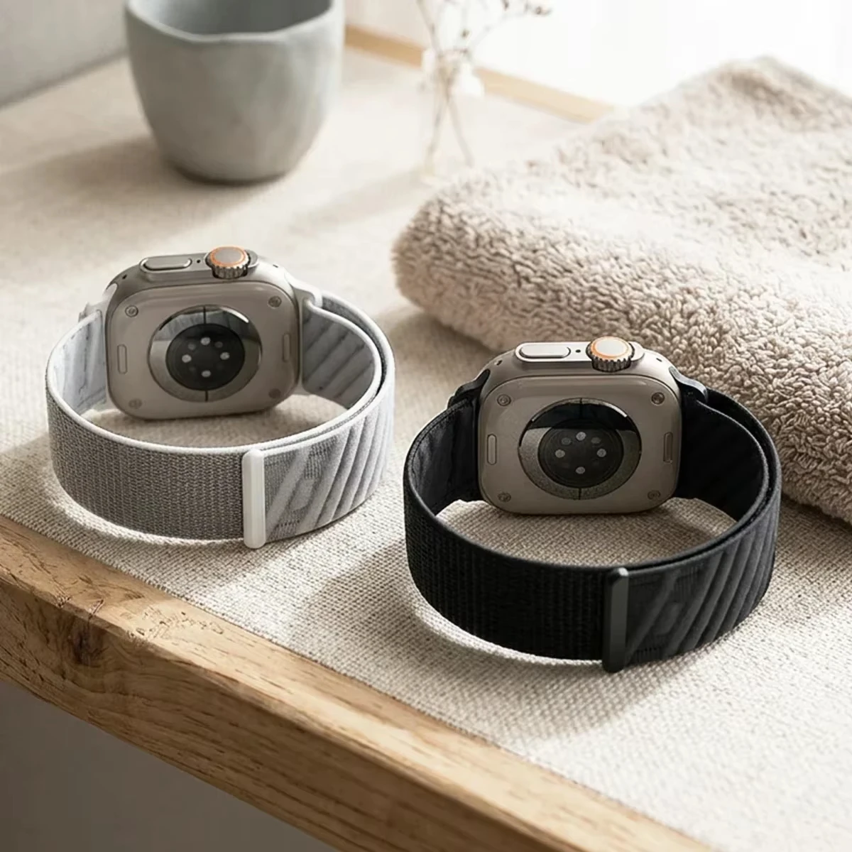 Original Nylon Strap for Apple Watch Ultra 3 2 49mm 46mm 45mm 44mm 41 42 Sports Breathable Band for IWatch Series 11 10 9 8 7 SE