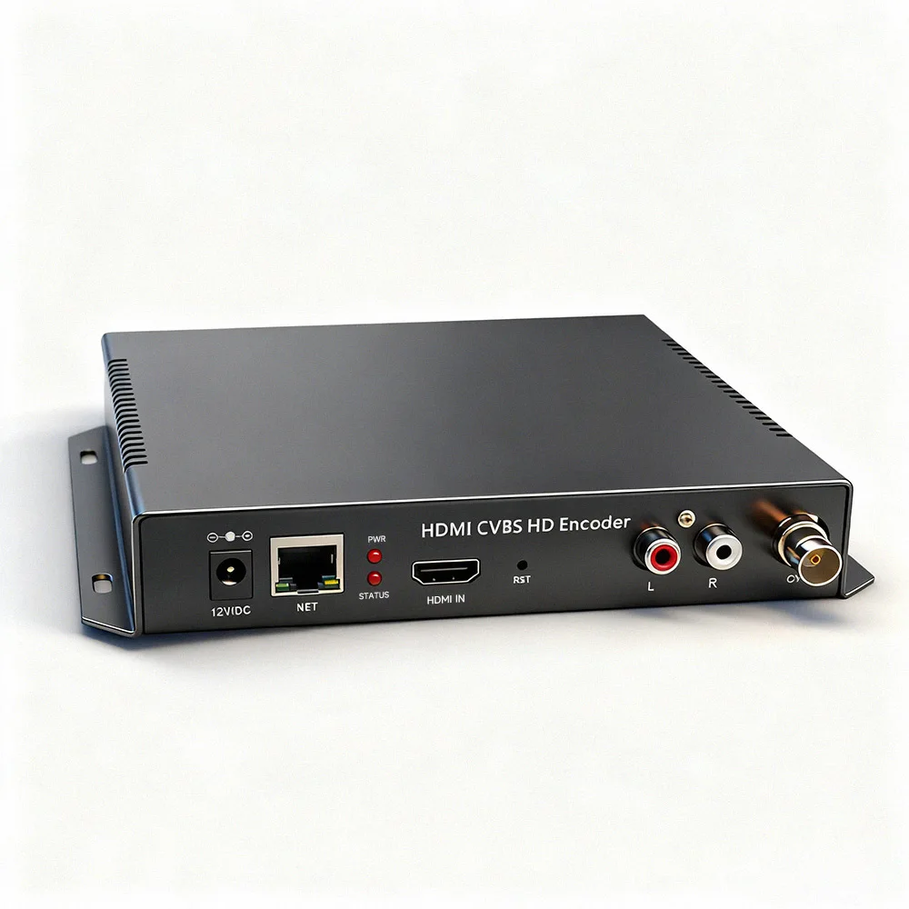 HDMI CVBS to IP Video Encoder H.264 HD 1080P Analog Interface input RTMP RTSP SRT Video Encoder