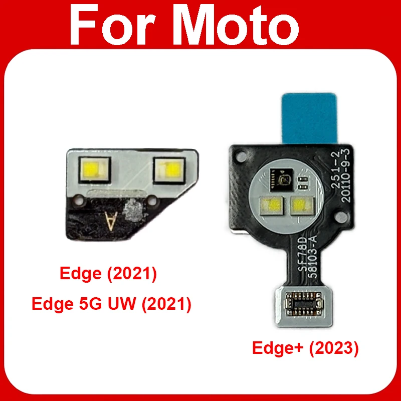 Шлейф вспышки для Motorola MOTO Edge, Edge (2021), Edge Plus (2023), Edge 5G UW (2021), XT2141-1, датчик света, запчасти