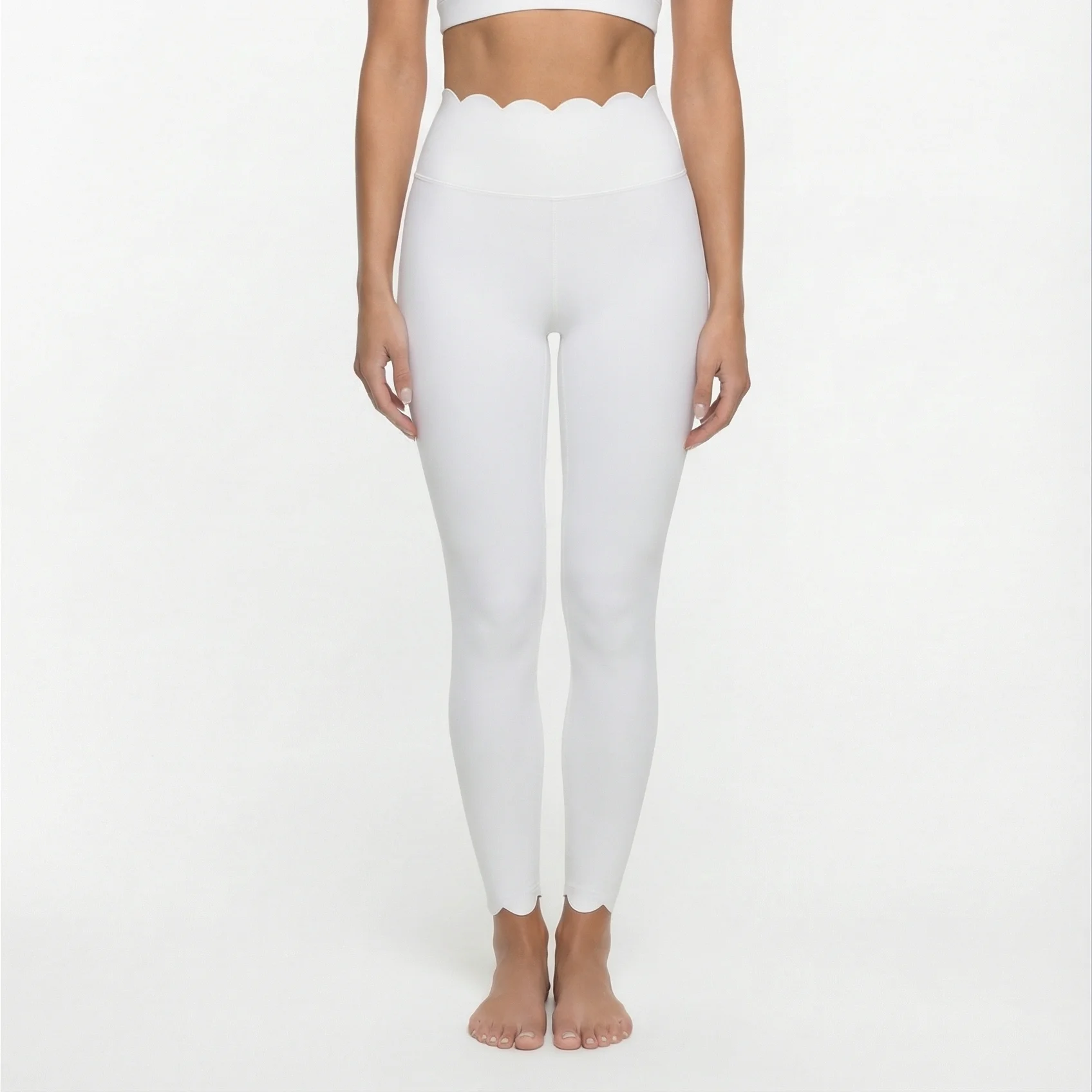 FUBEIKE Women's Yoga Lace Long Pants Nude Feel Tight Hip-Lifting Slimming Sports Pants Gym Leggings Workout Female Clothes